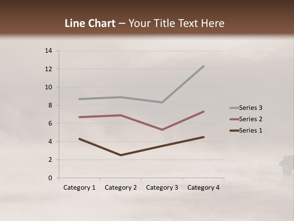 A Black And White Photo Of A Foggy Field PowerPoint Template