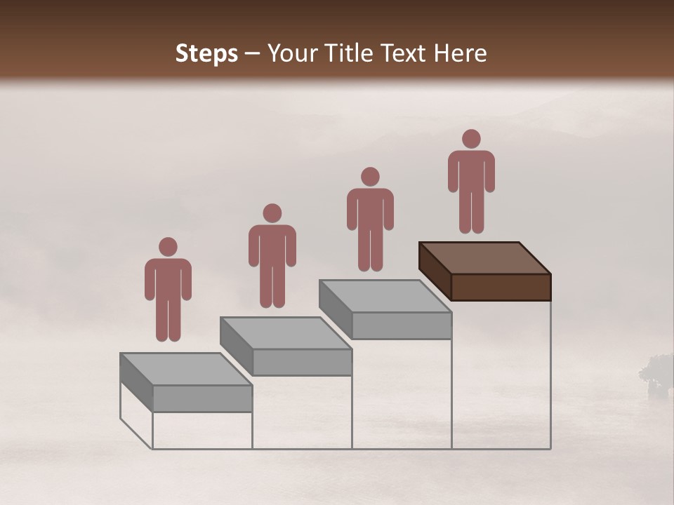 A Black And White Photo Of A Foggy Field PowerPoint Template