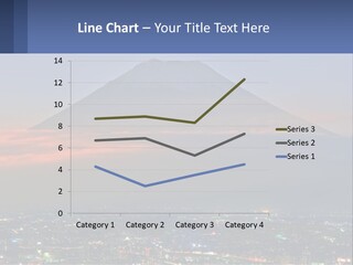 A View Of A City With A Mountain In The Background PowerPoint Template