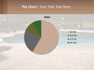 A Pool With A Hot Tub In The Middle Of It PowerPoint Template