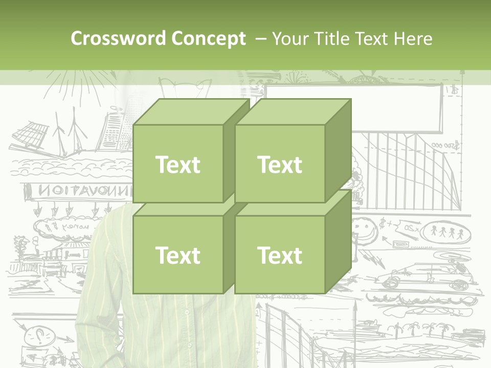 A Man Standing In Front Of A Whiteboard With A Light Bulb On It PowerPoint Template