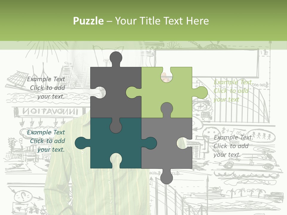 A Man Standing In Front Of A Whiteboard With A Light Bulb On It PowerPoint Template