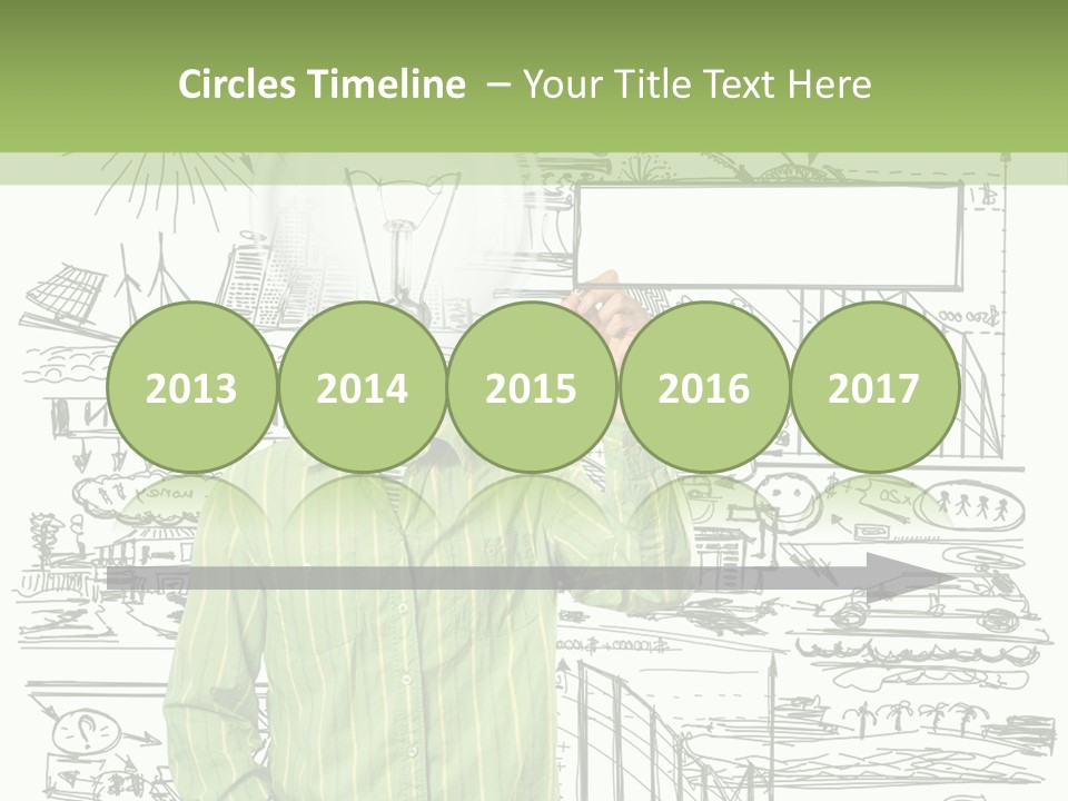 A Man Standing In Front Of A Whiteboard With A Light Bulb On It PowerPoint Template