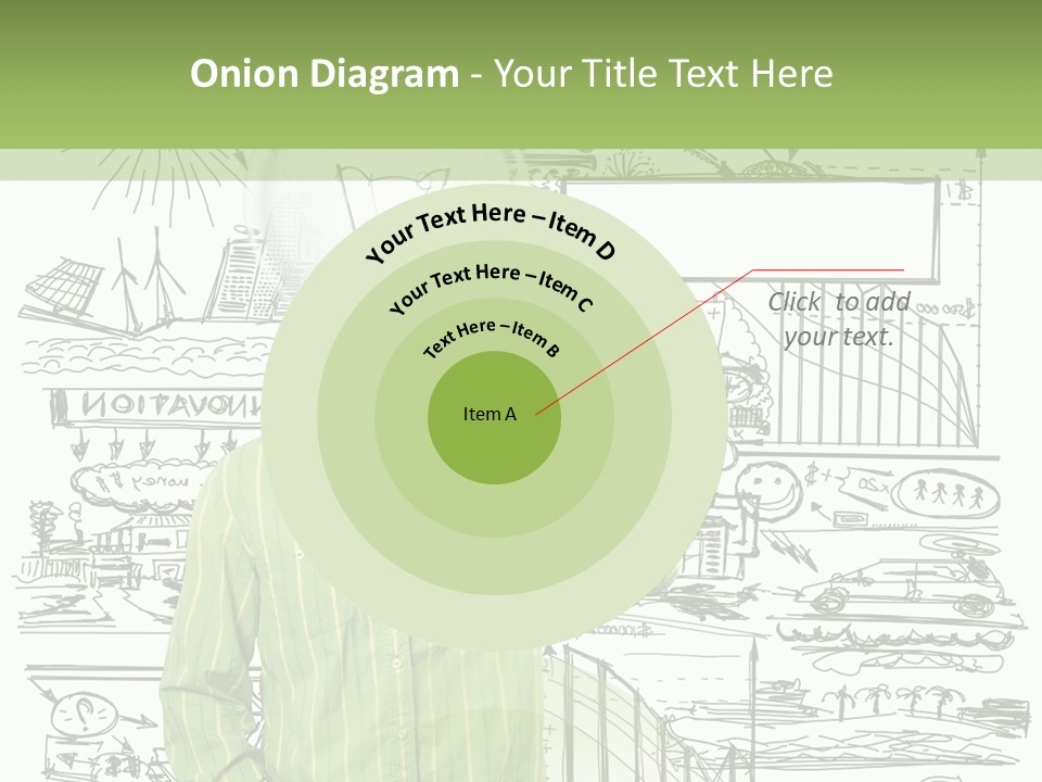 A Man Standing In Front Of A Whiteboard With A Light Bulb On It PowerPoint Template