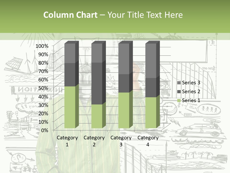A Man Standing In Front Of A Whiteboard With A Light Bulb On It PowerPoint Template
