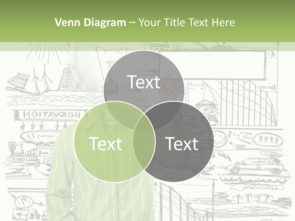 A Man Standing In Front Of A Whiteboard With A Light Bulb On It PowerPoint Template