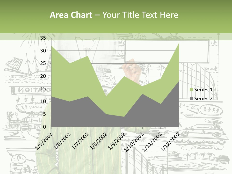 A Man Standing In Front Of A Whiteboard With A Light Bulb On It PowerPoint Template