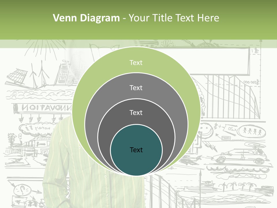A Man Standing In Front Of A Whiteboard With A Light Bulb On It PowerPoint Template