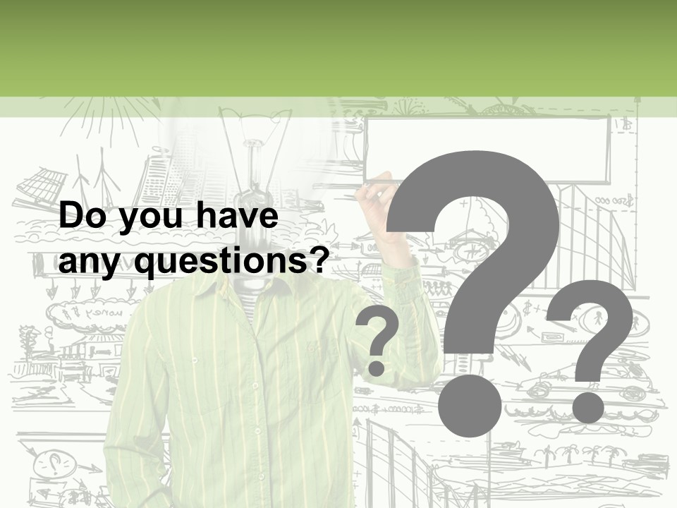 A Man Standing In Front Of A Whiteboard With A Light Bulb On It PowerPoint Template