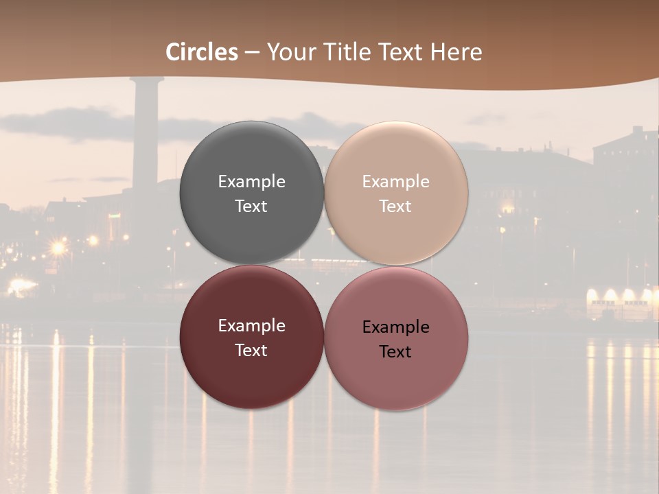 A Large Body Of Water With A City In The Background PowerPoint Template