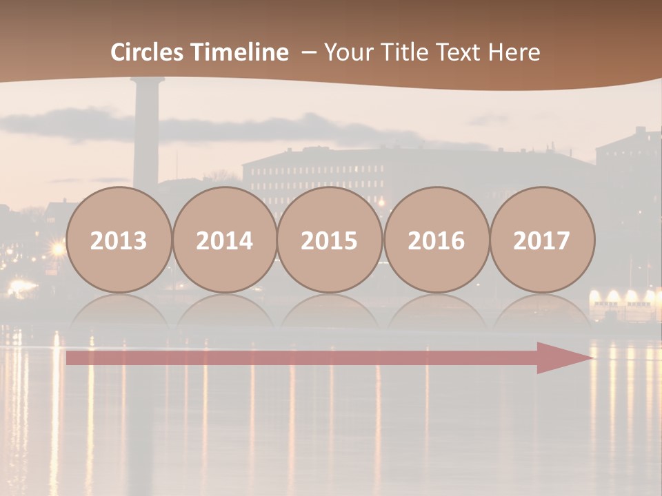 A Large Body Of Water With A City In The Background PowerPoint Template