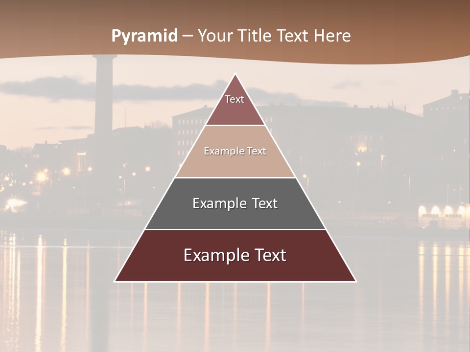 A Large Body Of Water With A City In The Background PowerPoint Template