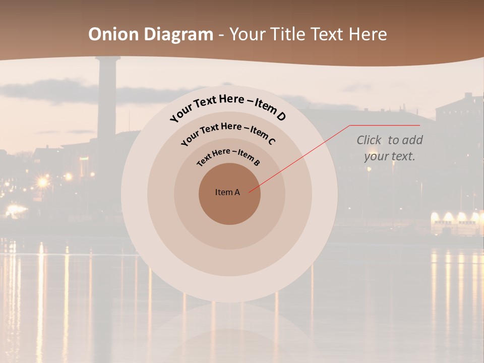 A Large Body Of Water With A City In The Background PowerPoint Template