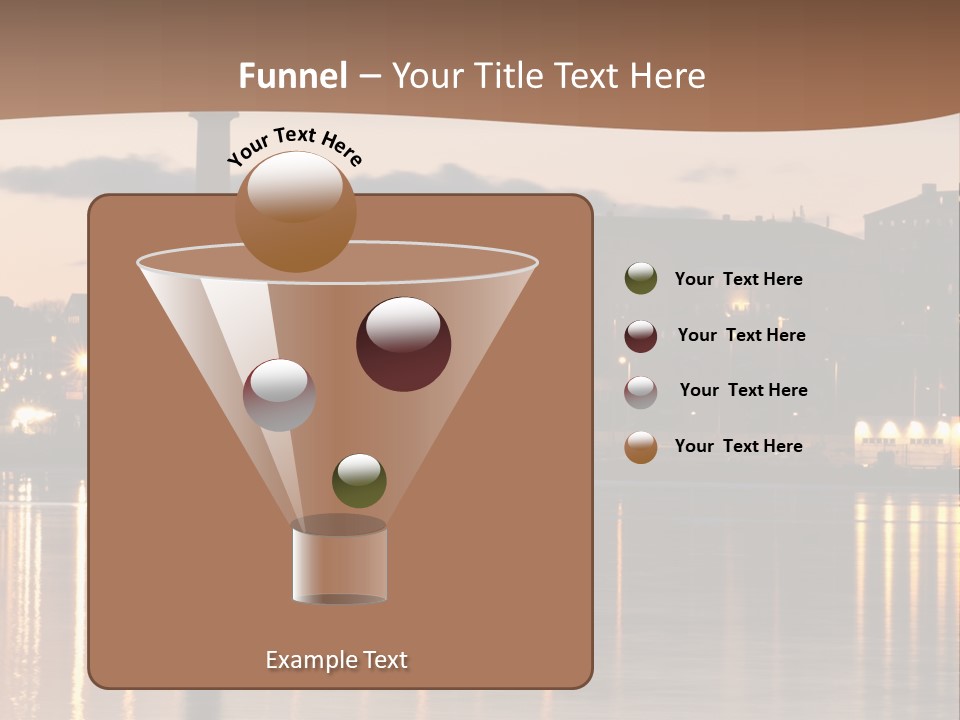 A Large Body Of Water With A City In The Background PowerPoint Template