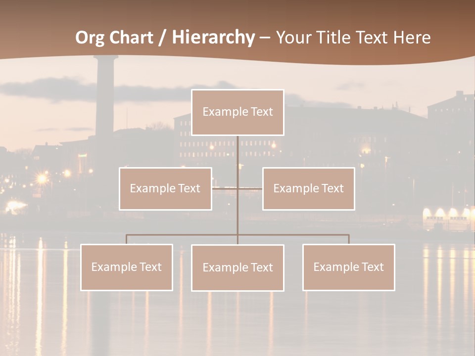 A Large Body Of Water With A City In The Background PowerPoint Template