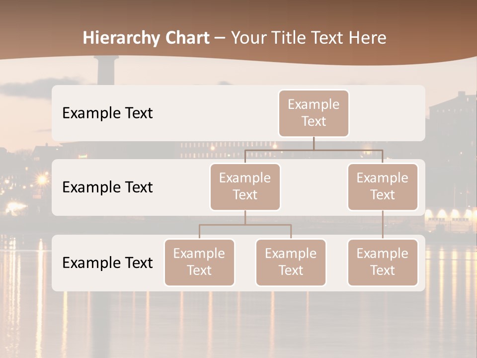 A Large Body Of Water With A City In The Background PowerPoint Template