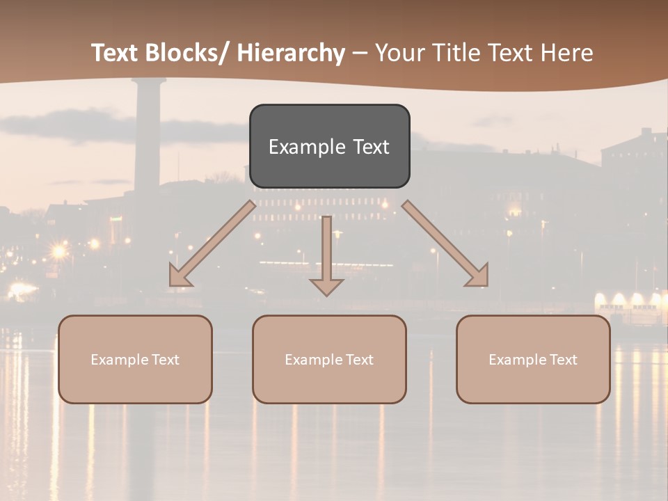 A Large Body Of Water With A City In The Background PowerPoint Template