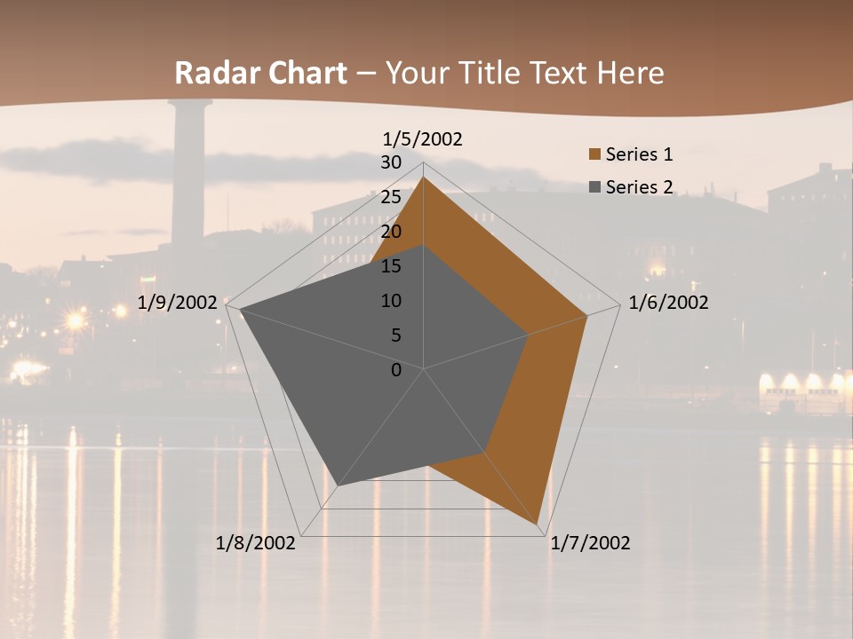 A Large Body Of Water With A City In The Background PowerPoint Template
