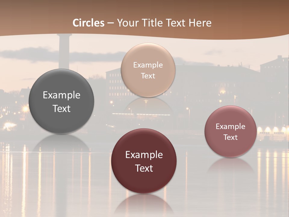 A Large Body Of Water With A City In The Background PowerPoint Template