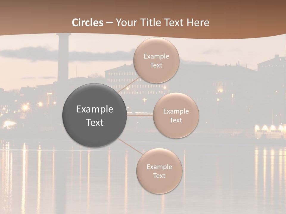 A Large Body Of Water With A City In The Background PowerPoint Template