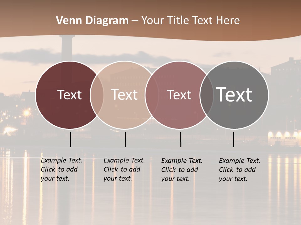 A Large Body Of Water With A City In The Background PowerPoint Template