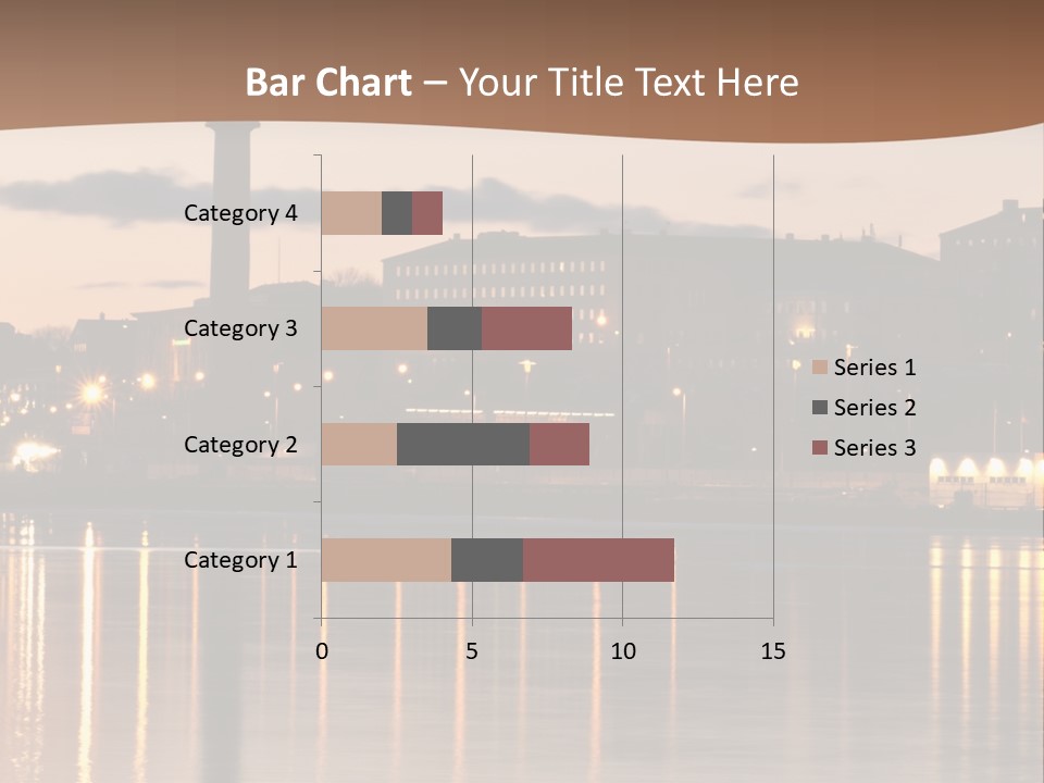 A Large Body Of Water With A City In The Background PowerPoint Template
