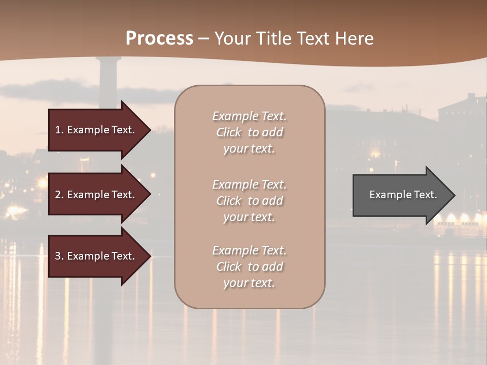 A Large Body Of Water With A City In The Background PowerPoint Template
