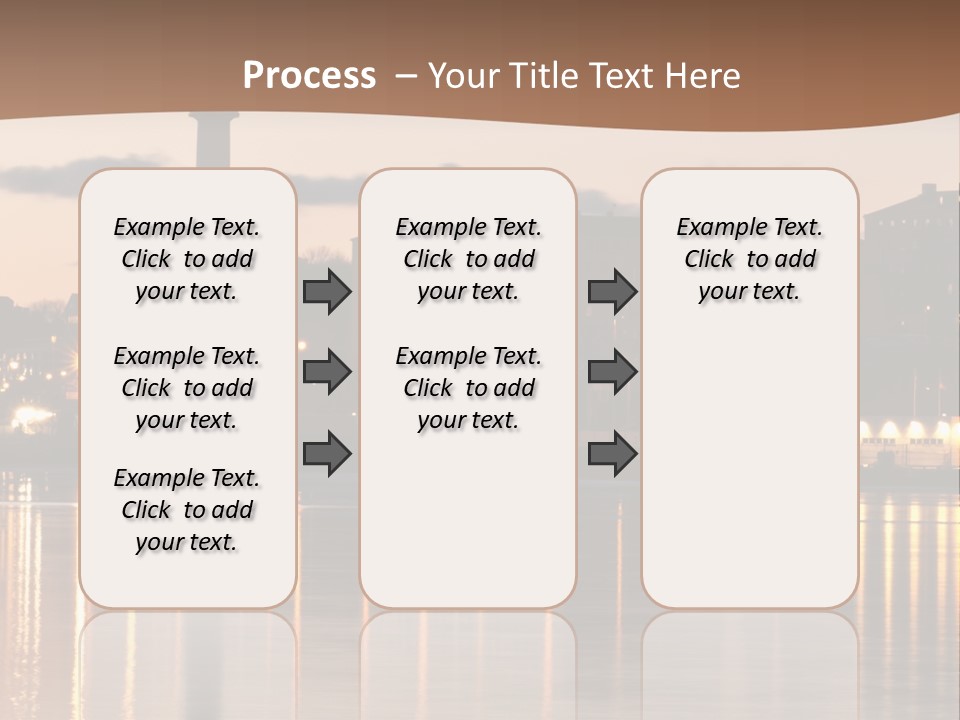 A Large Body Of Water With A City In The Background PowerPoint Template