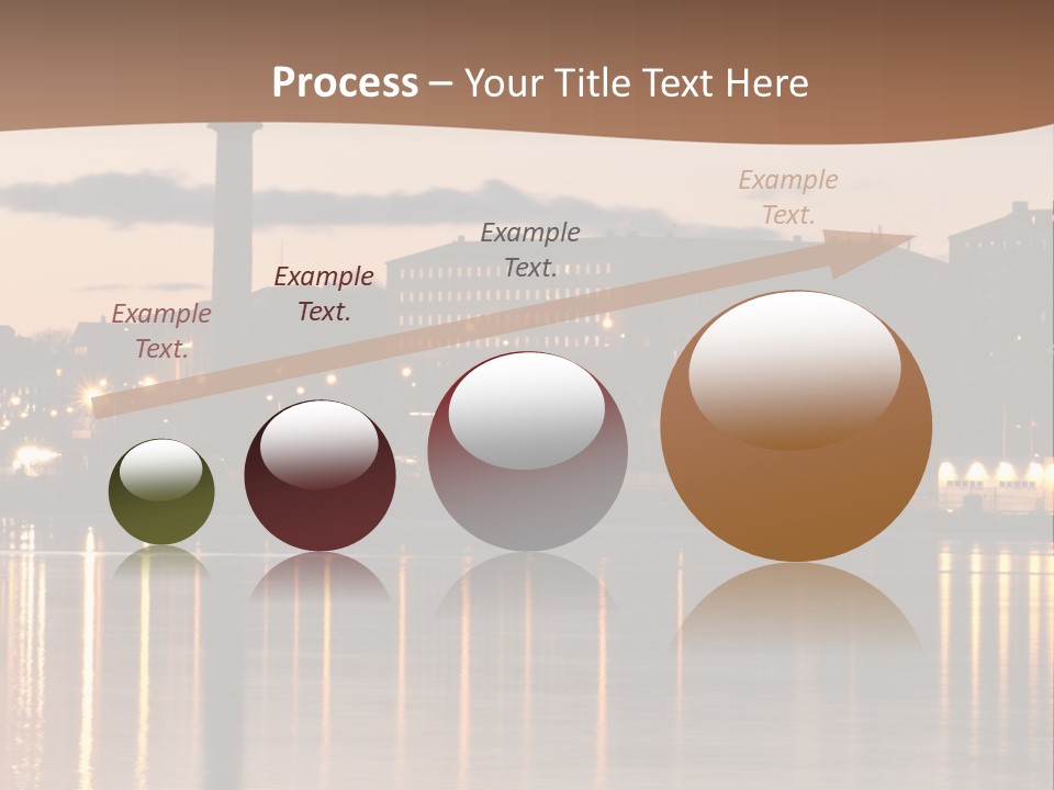 A Large Body Of Water With A City In The Background PowerPoint Template