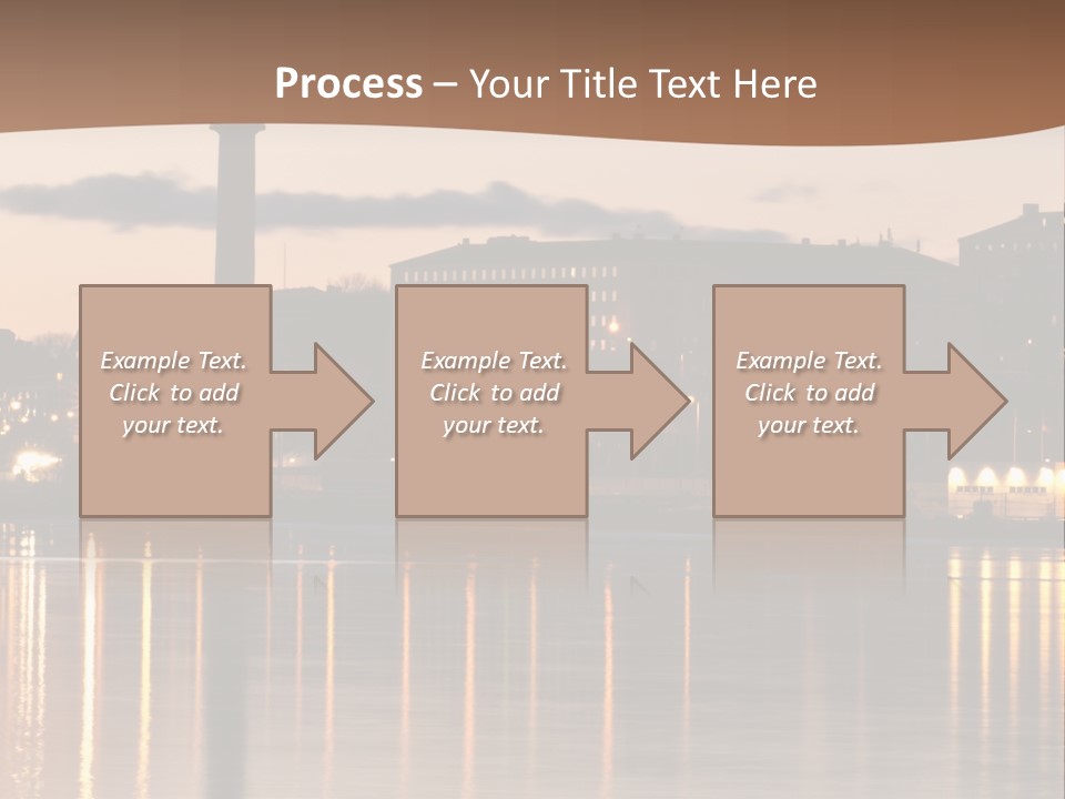 A Large Body Of Water With A City In The Background PowerPoint Template