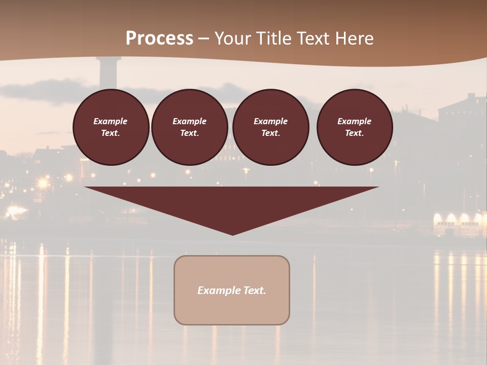 A Large Body Of Water With A City In The Background PowerPoint Template