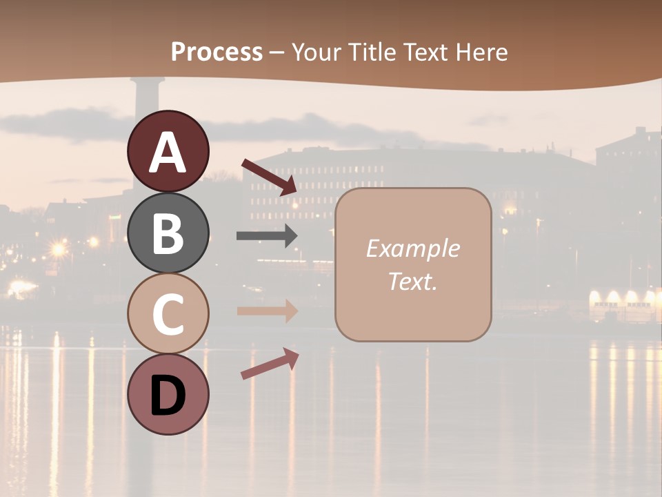 A Large Body Of Water With A City In The Background PowerPoint Template