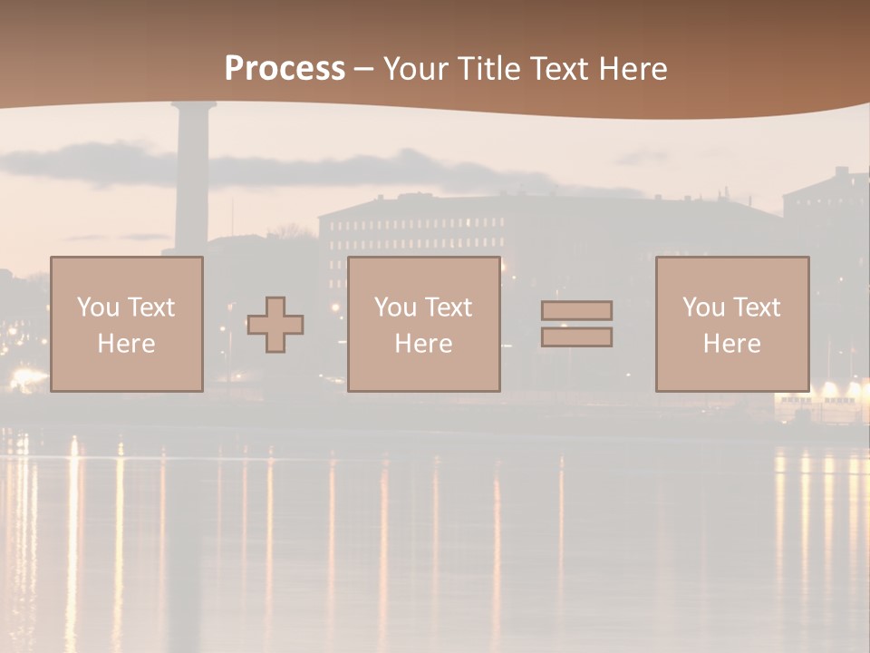 A Large Body Of Water With A City In The Background PowerPoint Template