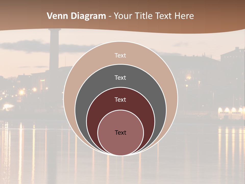 A Large Body Of Water With A City In The Background PowerPoint Template