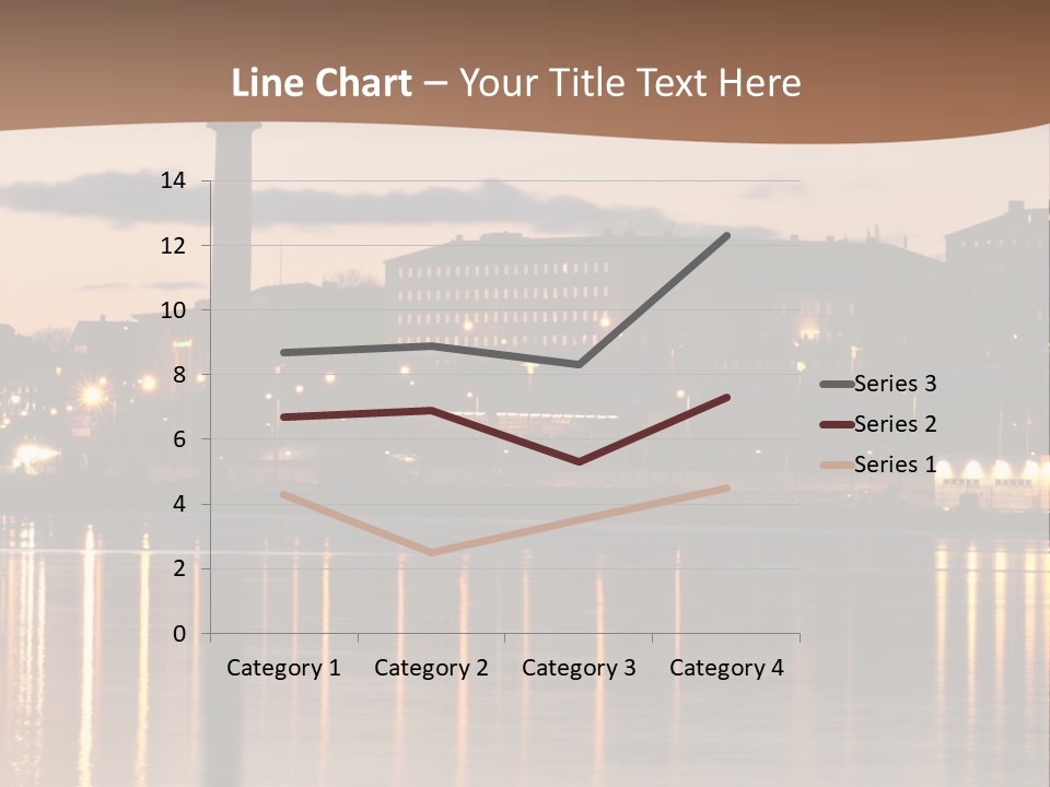 A Large Body Of Water With A City In The Background PowerPoint Template