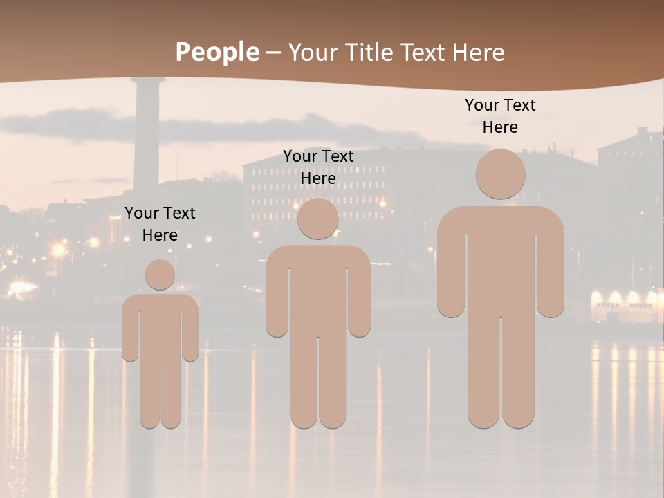 A Large Body Of Water With A City In The Background PowerPoint Template