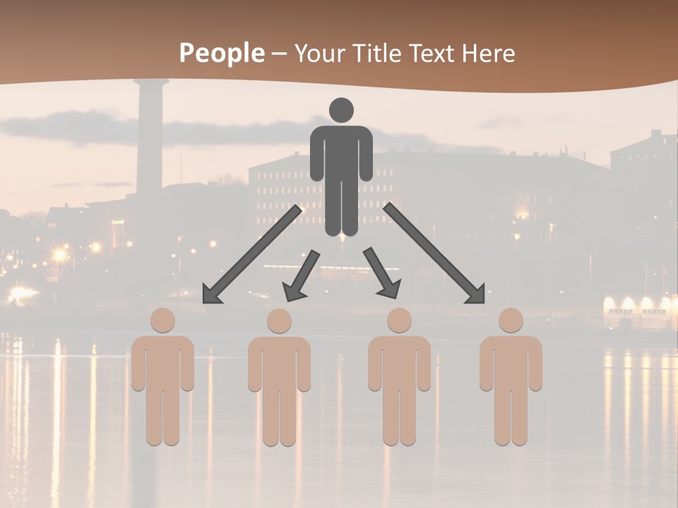 A Large Body Of Water With A City In The Background PowerPoint Template