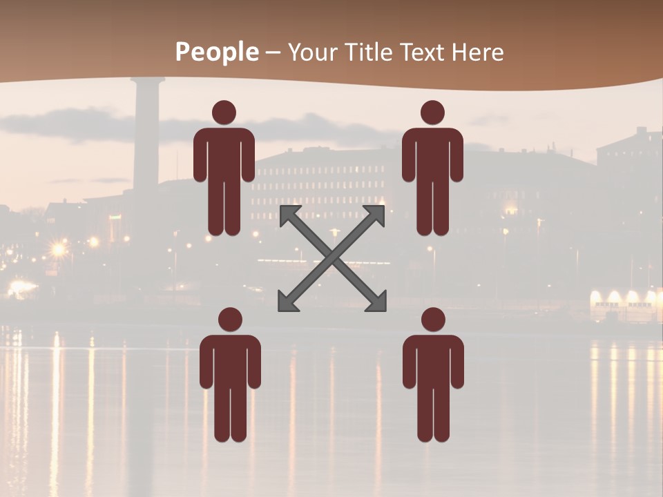 A Large Body Of Water With A City In The Background PowerPoint Template