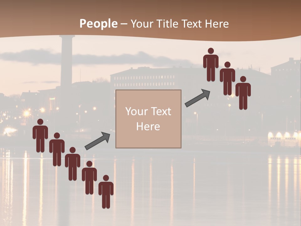 A Large Body Of Water With A City In The Background PowerPoint Template