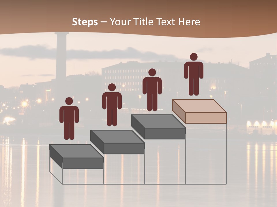 A Large Body Of Water With A City In The Background PowerPoint Template