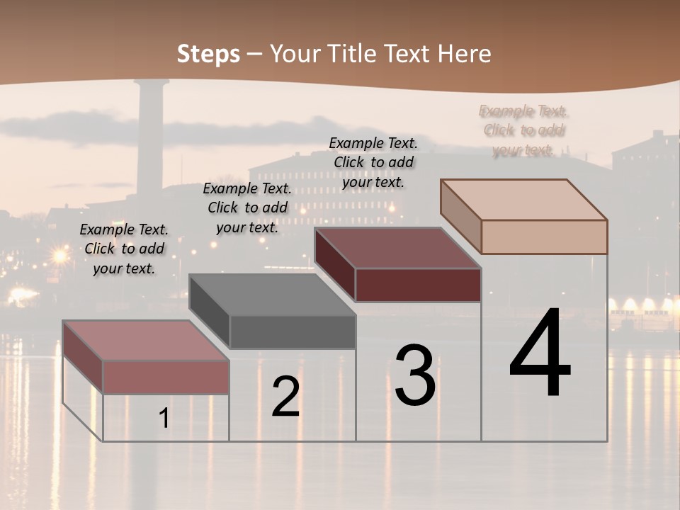 A Large Body Of Water With A City In The Background PowerPoint Template