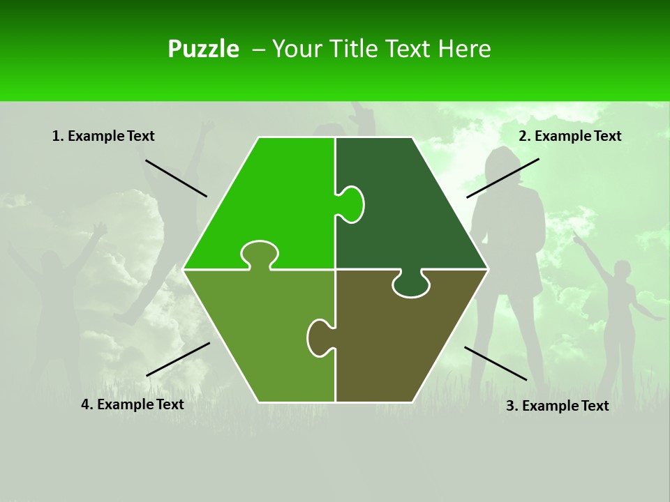 A Group Of People Jumping In The Air PowerPoint Template