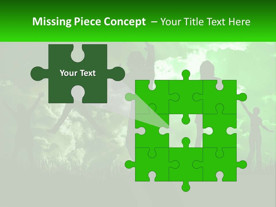 A Group Of People Jumping In The Air PowerPoint Template