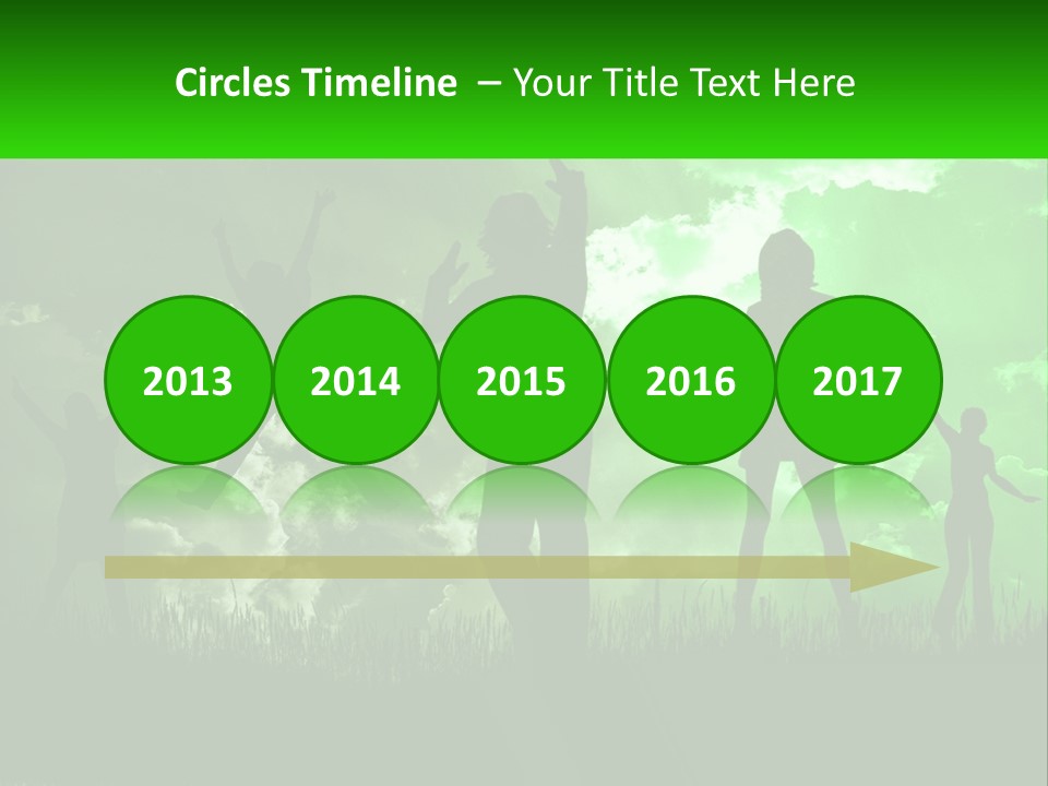 A Group Of People Jumping In The Air PowerPoint Template