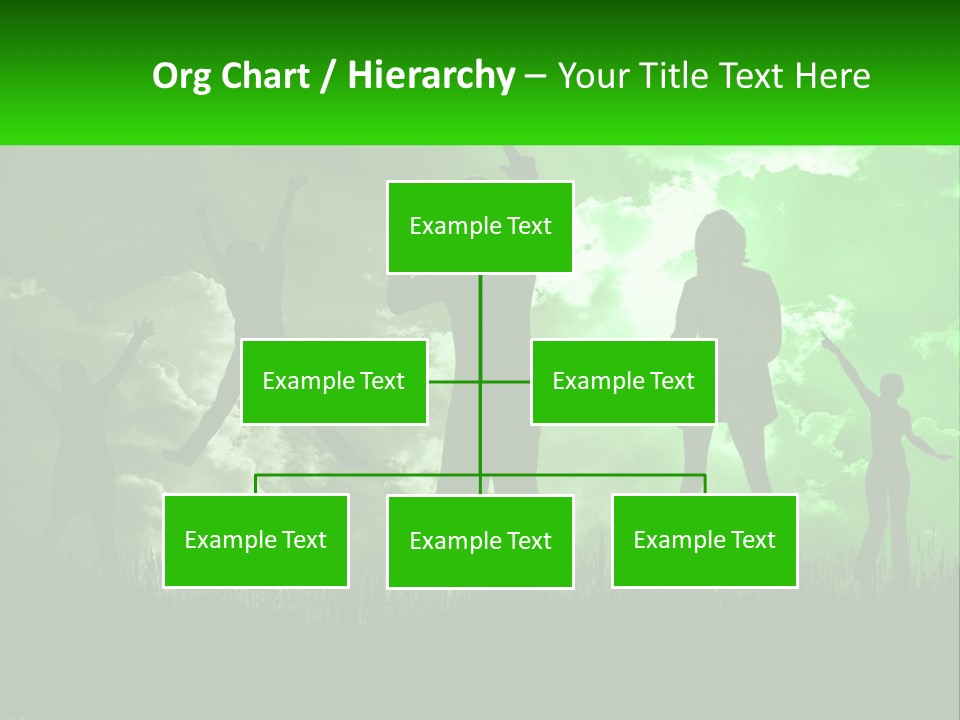 A Group Of People Jumping In The Air PowerPoint Template