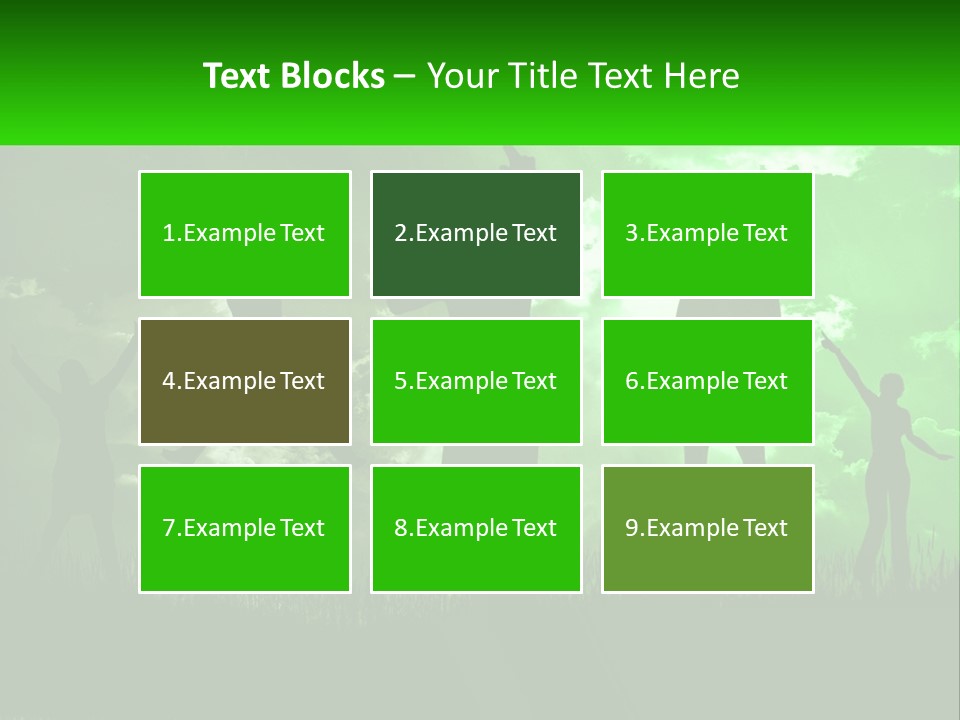 A Group Of People Jumping In The Air PowerPoint Template