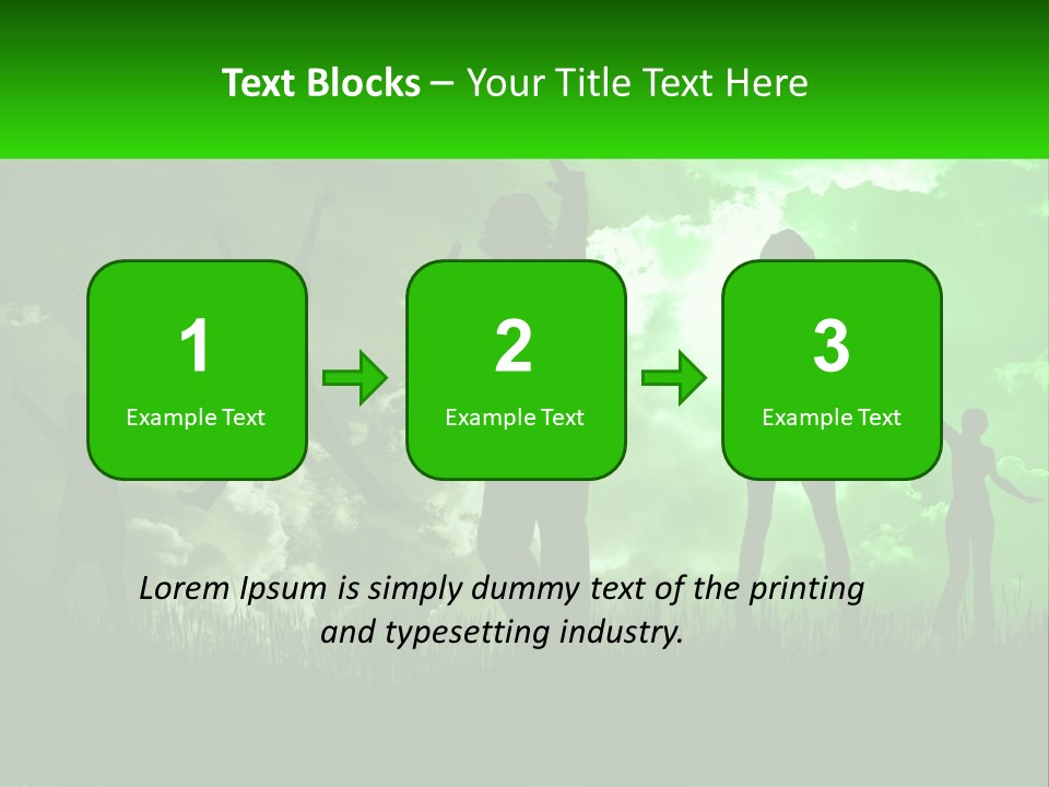 A Group Of People Jumping In The Air PowerPoint Template