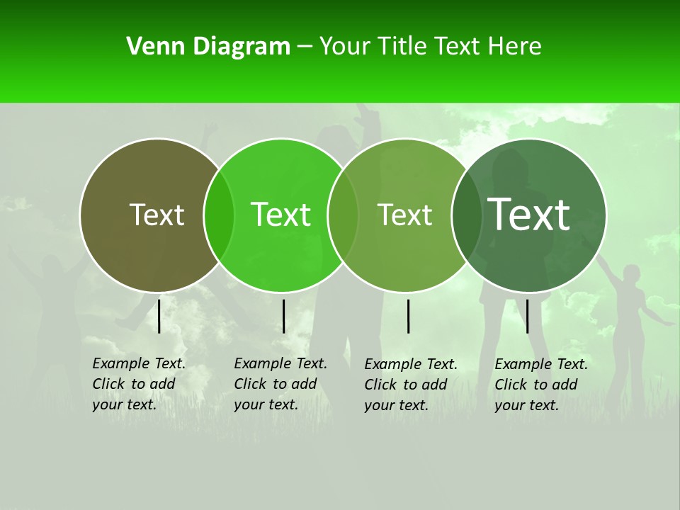 A Group Of People Jumping In The Air PowerPoint Template