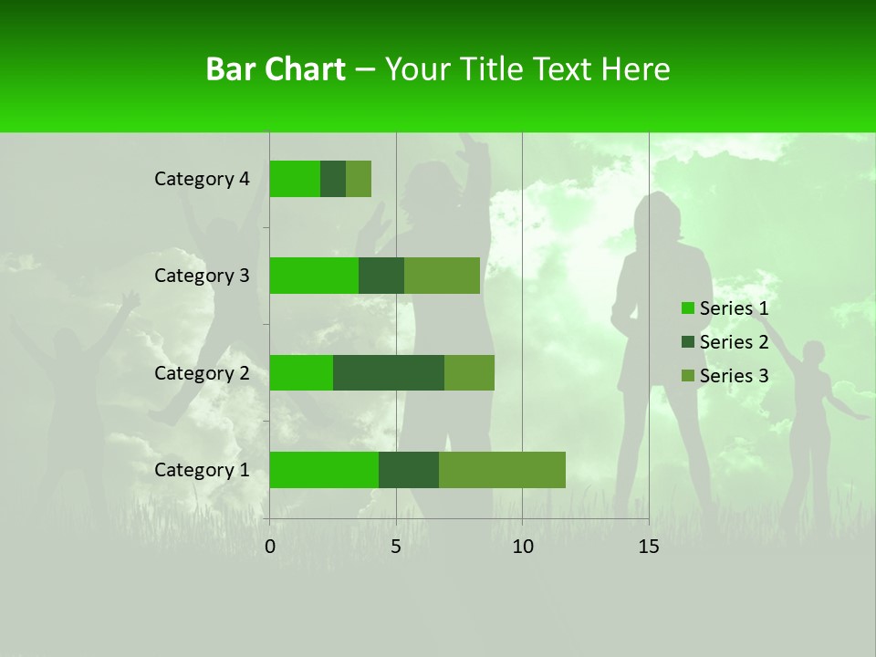 A Group Of People Jumping In The Air PowerPoint Template