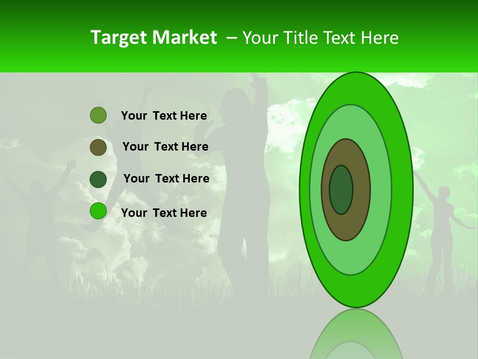 A Group Of People Jumping In The Air PowerPoint Template